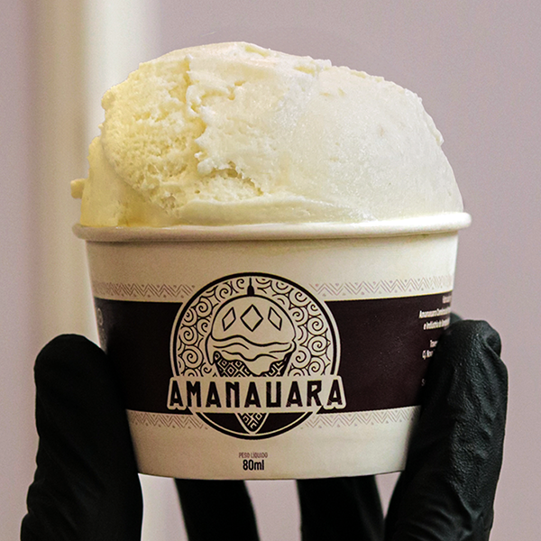 Sorvete Amanauara sabor CREME DE CUPUAÇU